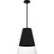 Quoizel Peregrine Mid Pendant 1 Light Brushed Black PRG1514BBK - alternate 2